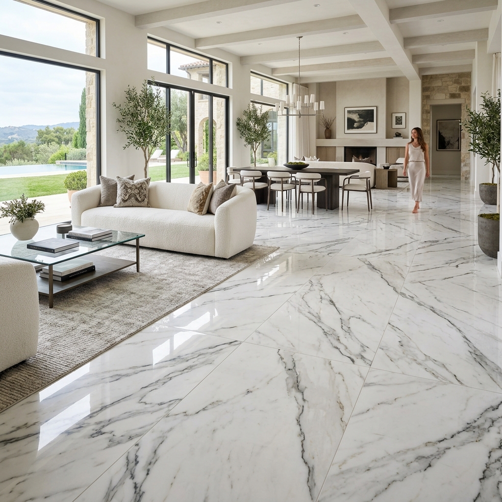 Marble Look Digital Floor Tiles